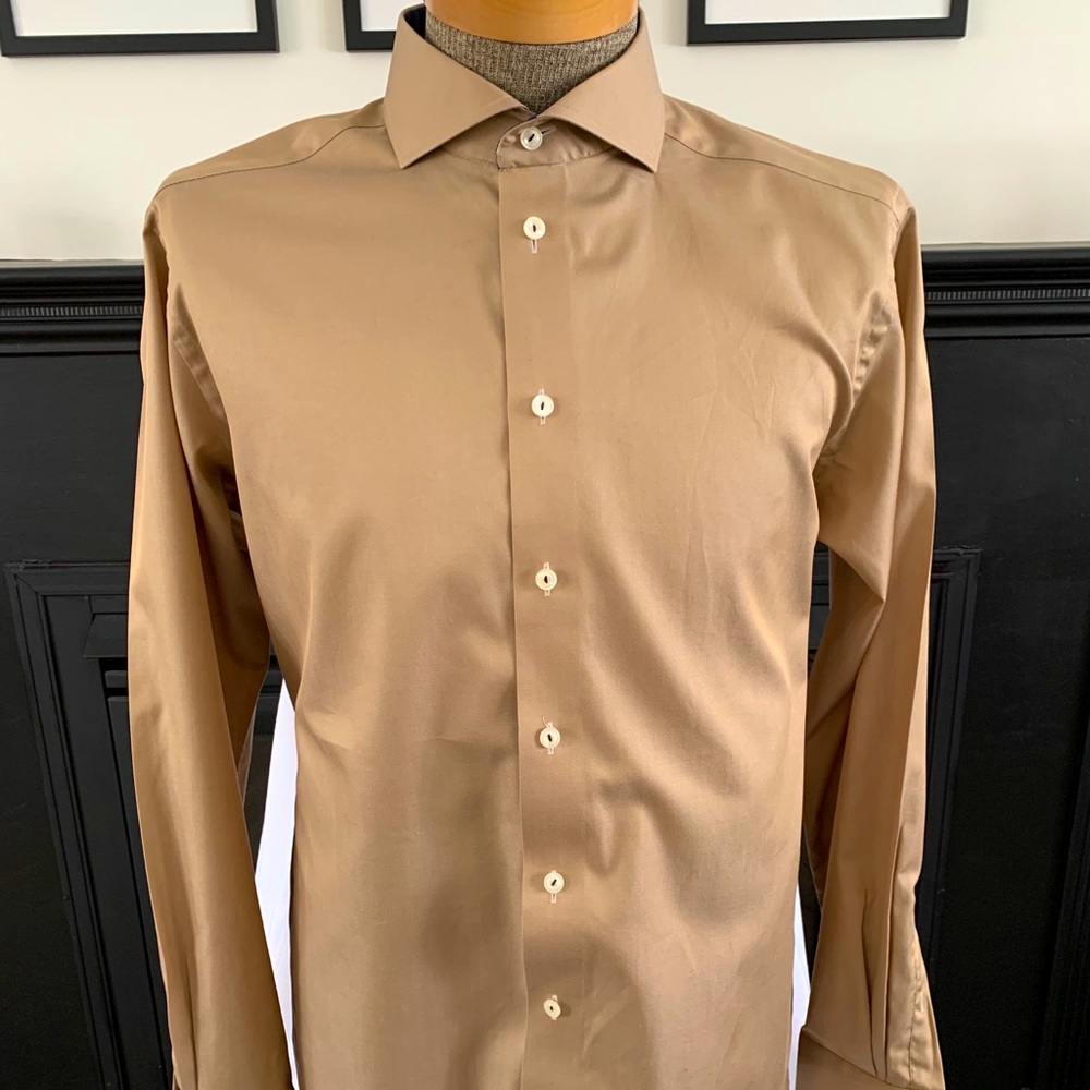 Eton Dress Shirt. 17 1/2. Spread Collar. ExCond.